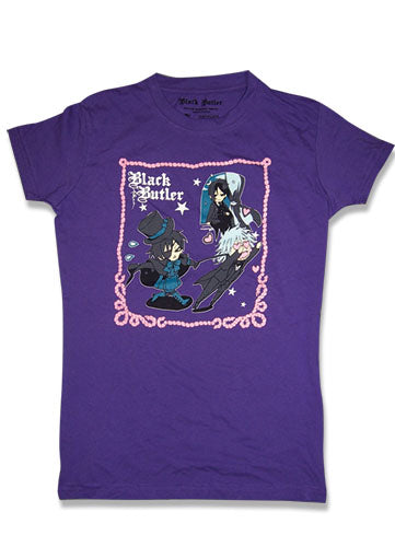 BLACK BUTLER - SEBASTIAN, CIEL & PLUTO T-SHIRT