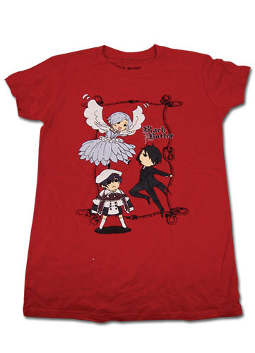 BLACK BUTLER - SD SEBASTIAN & CIEL VS. ANGELA JR. T-SHIRT