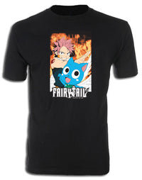 Thumbnail for FAIRY TAIL- NATSU & HAPPY SCREEN PRINT T-SHIRT