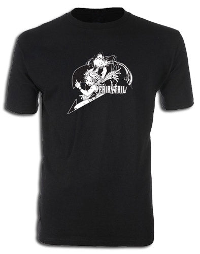 FAIRY TAIL- LEAPING NATSU SCREEN PRINT T-SHIRT