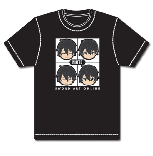 SWORD ART ONLINE SD KIRITO FACES T-SHIRT