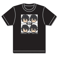 Thumbnail for SWORD ART ONLINE SD KIRITO FACES T-SHIRT