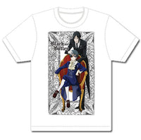 Thumbnail for BLACK BUTLER - BLACK SEBASTION WITH CIEL SEATED MEN'S SUBLIMATION T-SHIRT
