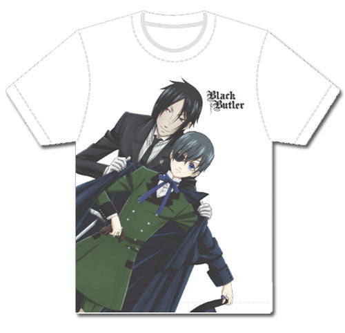 BLACK BUTLER - SEBASTIAN PUT COAT ON CIEL'S SHOULDER MENS T-SHIRT