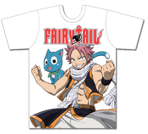 FAIRY TAIL- NATSU AND HAPPY MENS T-SHIRT