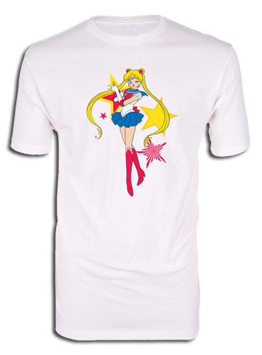 SAILOR MOON R- SAILOR MOON WITH STARS SCREEN PRINT T-SHIRT