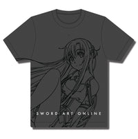 Thumbnail for SWORD ART ONLINE SAO ASUNA SITTING LINE ART T-SHIRT
