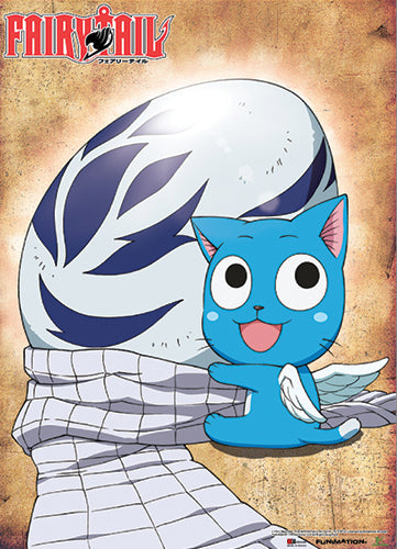 FAIRY TAIL HAPPY WITH EGG WALL SCROLL