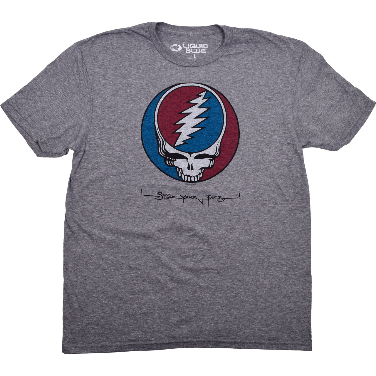 SYF Vintage Dark Heather Grey Poly-Cotton T-Shirt