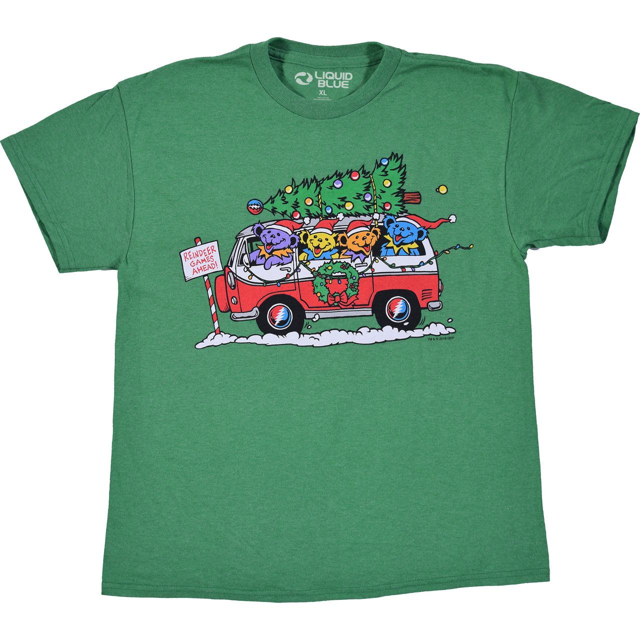 Steal Your Christmas Tree Youth Green T-Shirt