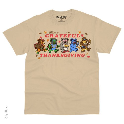 Grateful Dead Thanksgiving Bears T-Shirt