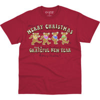 Thumbnail for Dancin' Gingerbread Bears Red T-Shirt