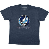 Thumbnail for Steal Your Sky And Space Dark Blue Heather Poly-Cotton T-Shirt