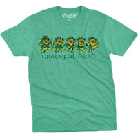 Thumbnail for Irish Bears Poly Cotton Heather Green T-Shirt