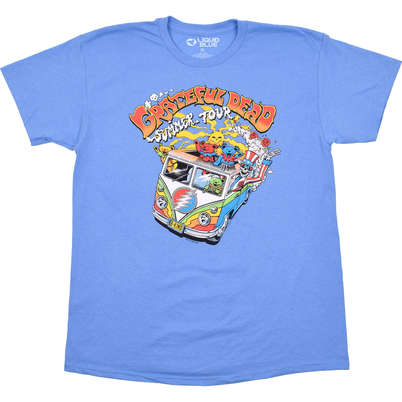 Hippie Bus Blue T-Shirt