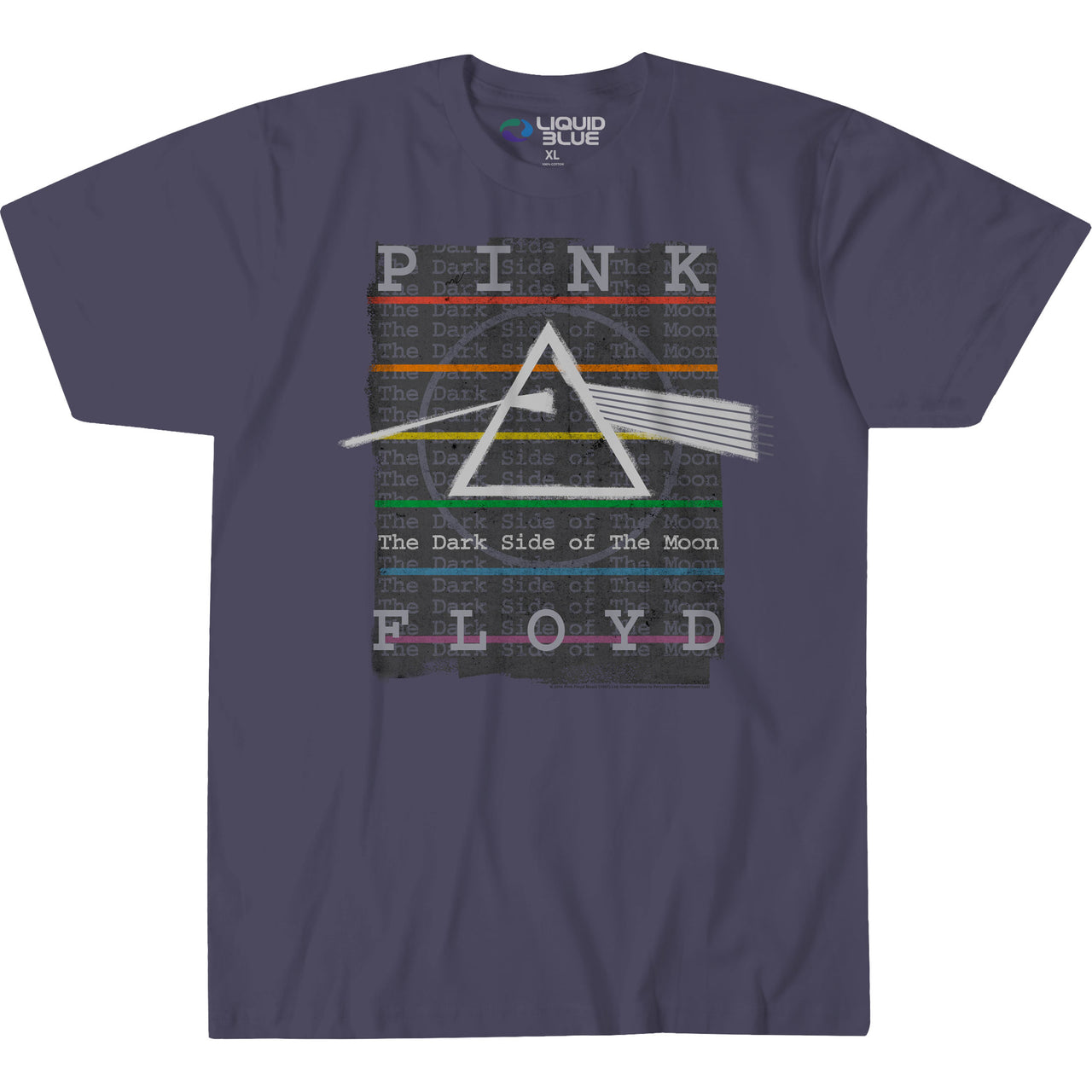 Dark Side Stamp Grey Athletic T-Shirt