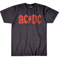 Thumbnail for AC/DC Vintage Logo Dark Heather Poly-Cotton T-Shirt