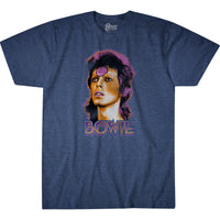 Thumbnail for Ziggy Medallion Dark Blue Heather Poly-Cotton T-Shirt
