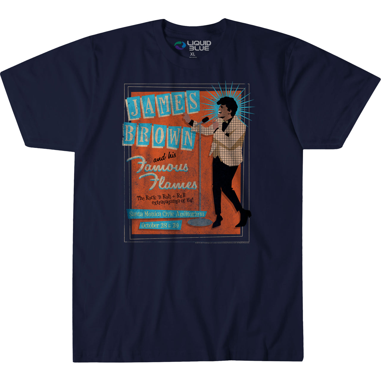 Famous Flames Navy Athletic T-Shirt