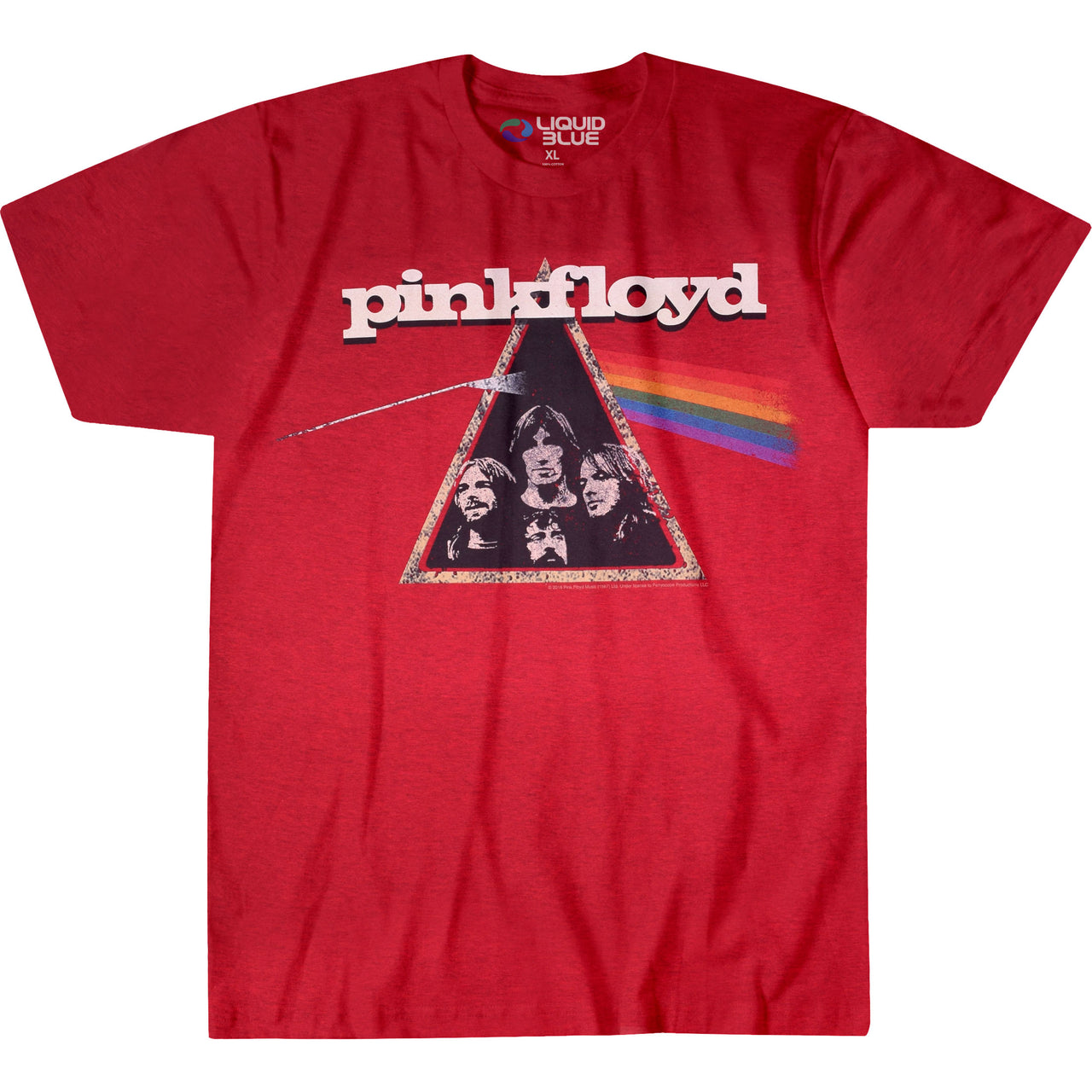 Dark Side Retro Red Heather Poly-Cotton T-Shirt