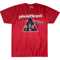 Thumbnail for Dark Side Retro Red Heather Poly-Cotton T-Shirt