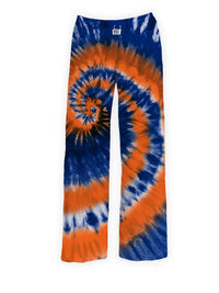 Thumbnail for BRIEF INSANITY Blue & Orange Tie-Dye Pajama Pants