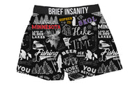 Thumbnail for BRIEF INSANITY Minnesota Chalk Boxer Shorts