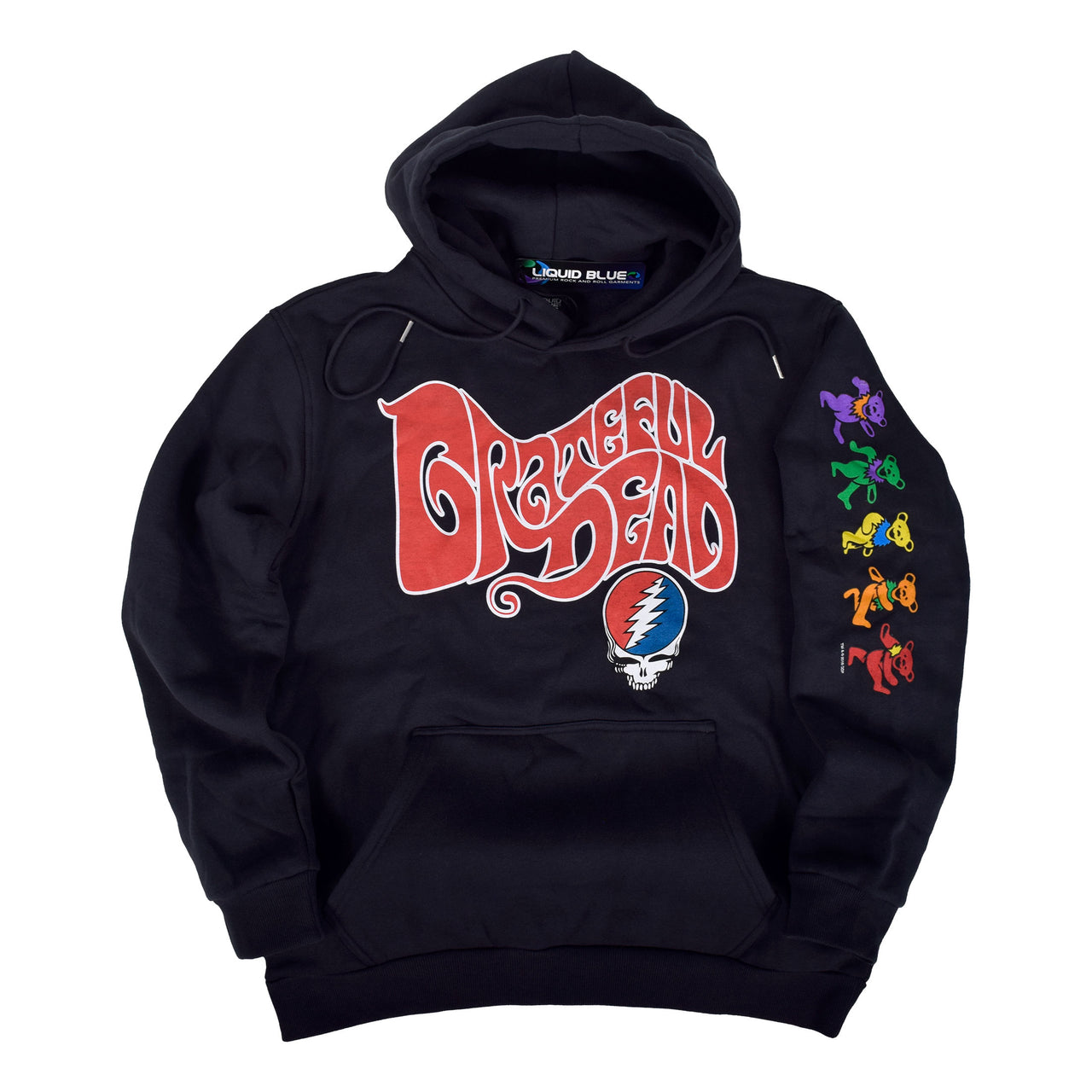 The Grateful Dead Navy Sleeve Printed Hoodie