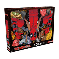 Thumbnail for Marvel Deadpool Collage 500 Piece Jigsaw Puzzle – 3 PC PPK