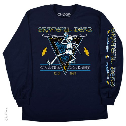 Grateful Dead New Years Eve 1987 Long Sleeve T-Shirt