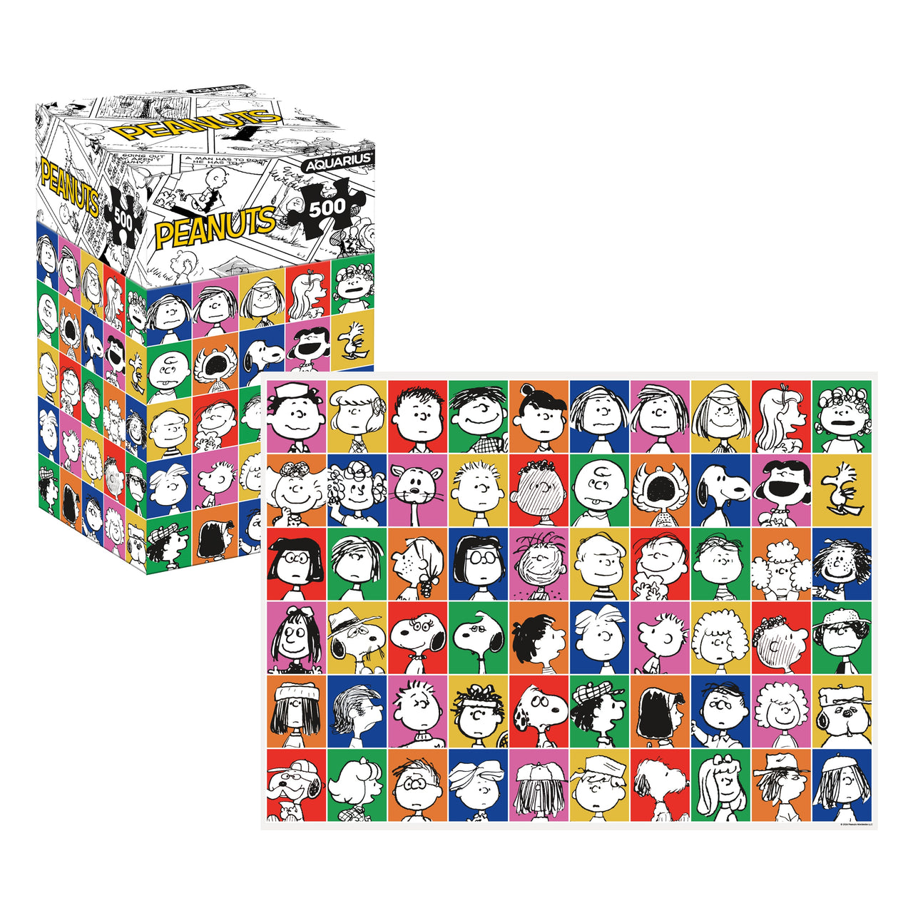 Peanuts Portraits 500 Piece Jigsaw Puzzle (Vertical Box) – 3 PC PPK