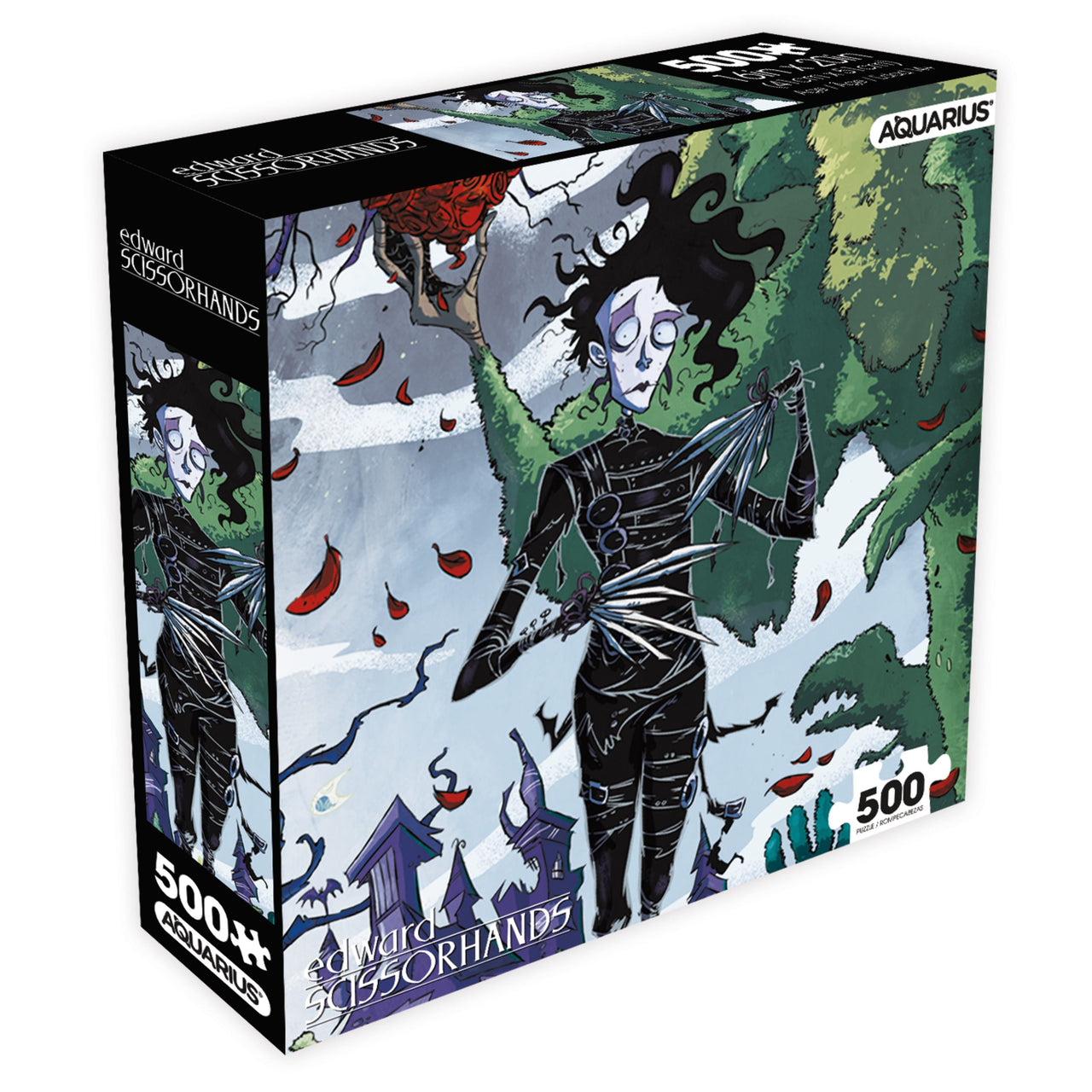 Edward Scissorhands 500 Piece Jigsaw Puzzle (8x8 Box) – 3 PC PPK ($7.95 each)