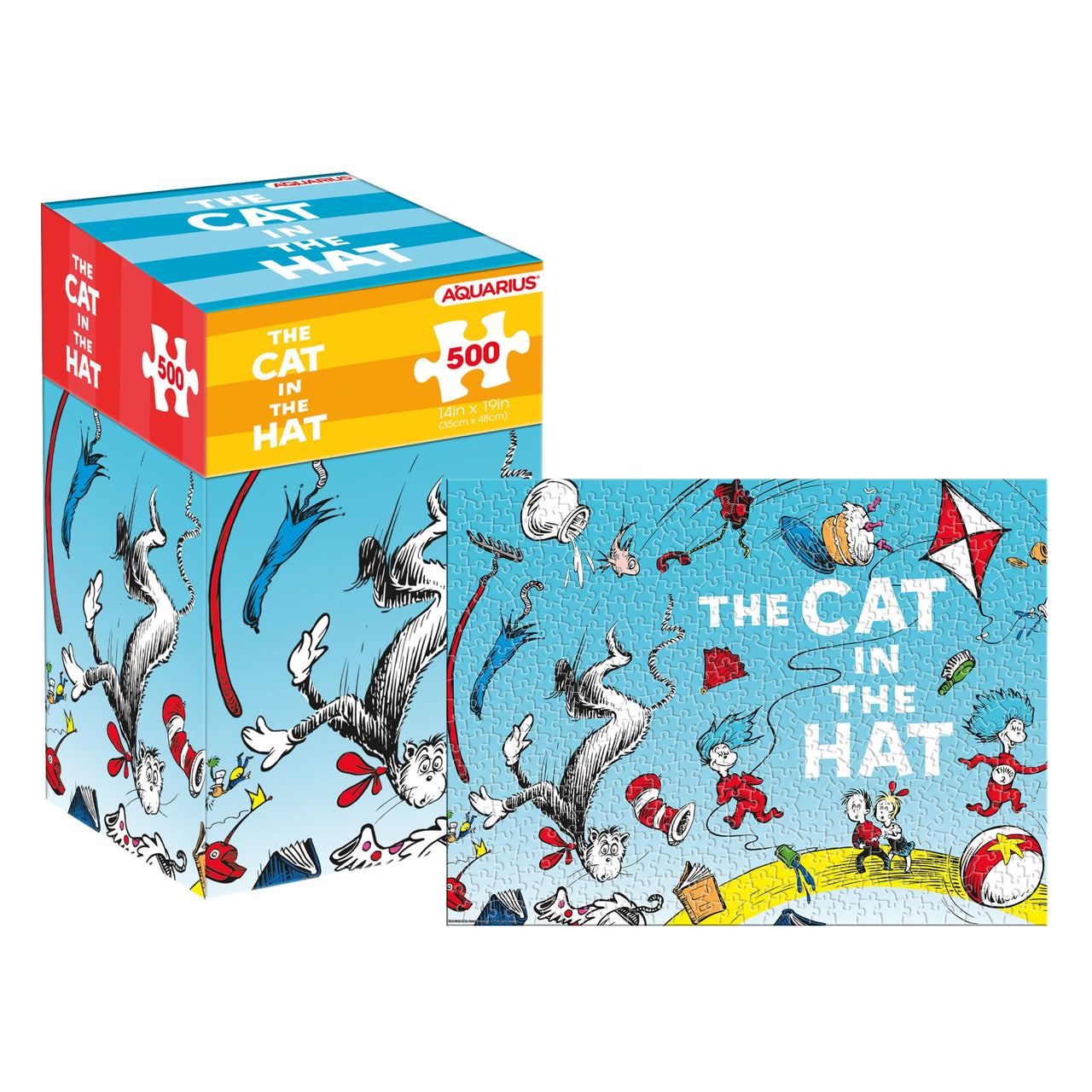 Cat In The Hat 500 Piece Jigsaw Puzzle (Vertical Box) – 3 PC PPK ($7.95 each)