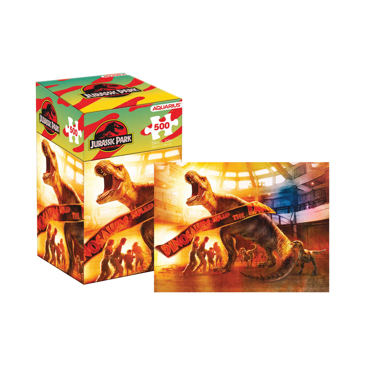 Jurassic Park 500 Piece Jigsaw Puzzle (Vertical Box) – 3 PC PPK ($7.95 each)
