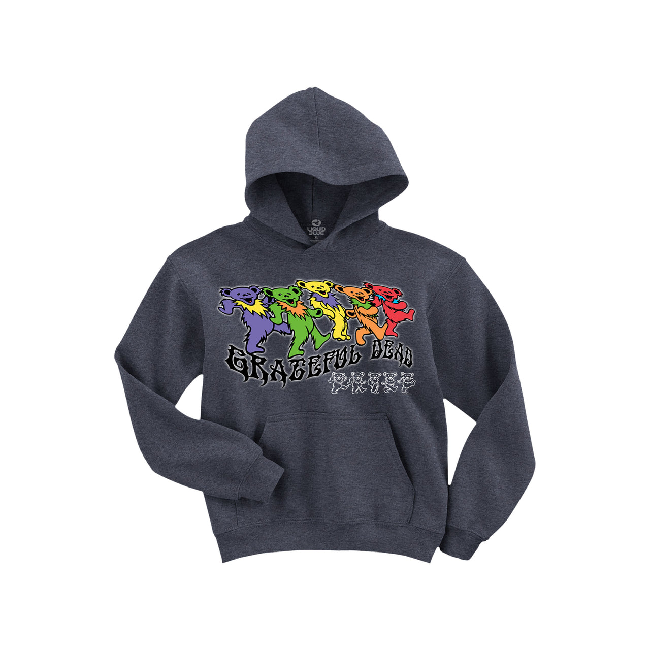 Trippy Bears Grey Hoodie