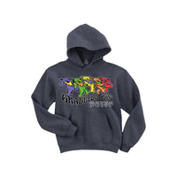 Thumbnail for Trippy Bears Grey Hoodie