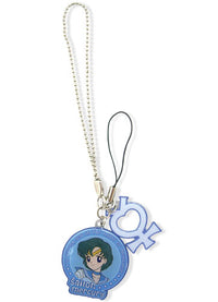 Thumbnail for SAILOR MOON MERCURY & SYMBOL METAL CELL PHONE CHARM