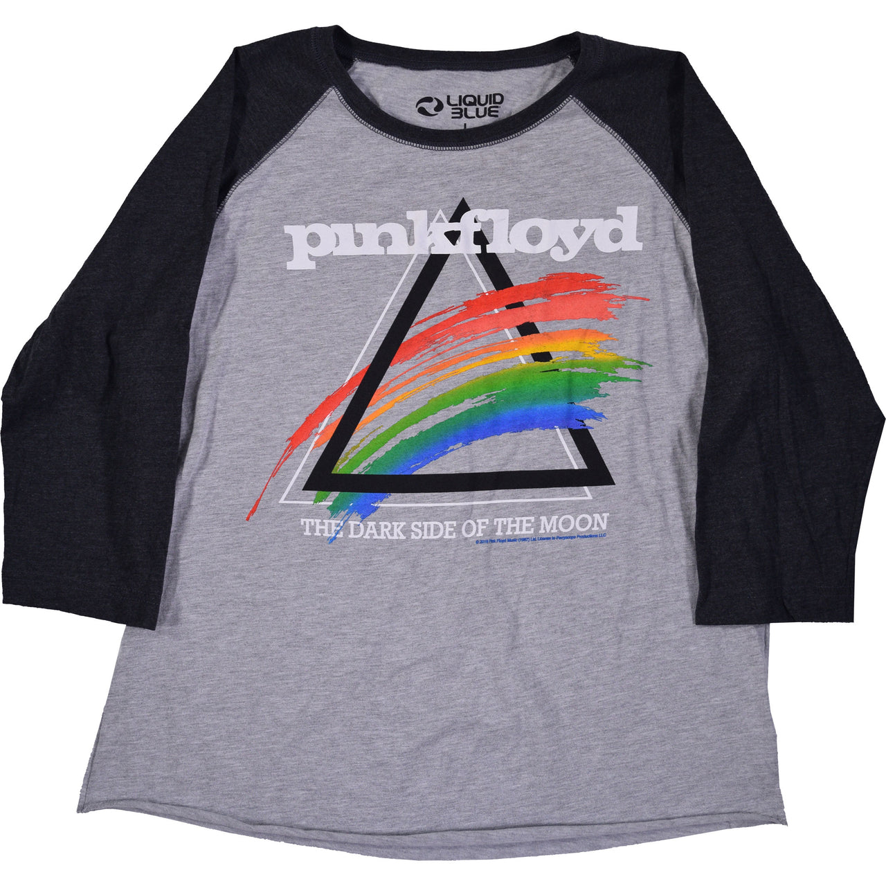 Spectrum Splash Womens Raglan Heather Grey T-Shirt