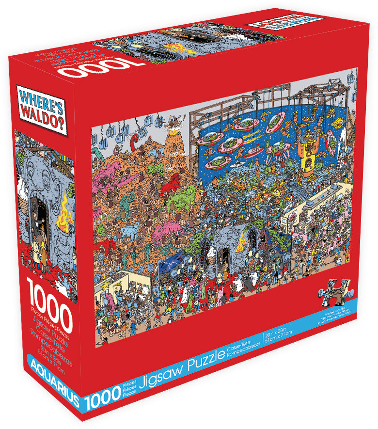 Where's Waldo 1000 Piece Jigsaw Puzzle – 3 PC PPK