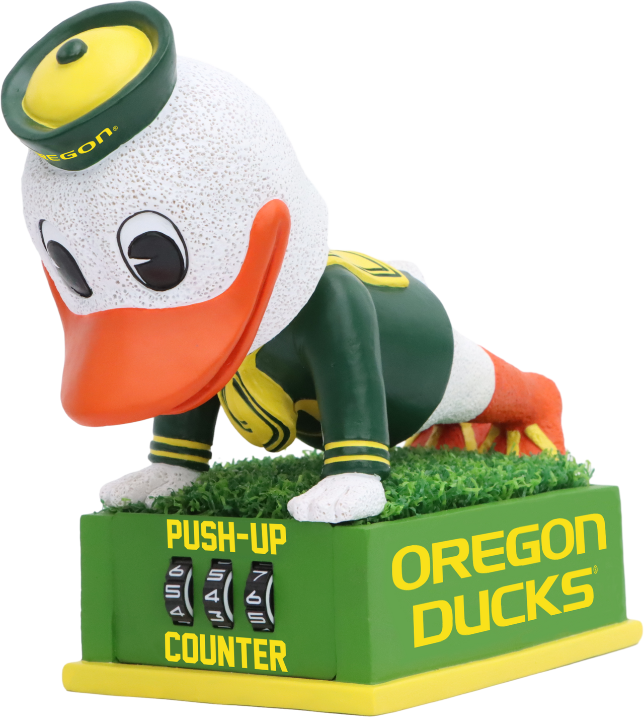 Oregon Mascot Push Up Counter Bobblehead