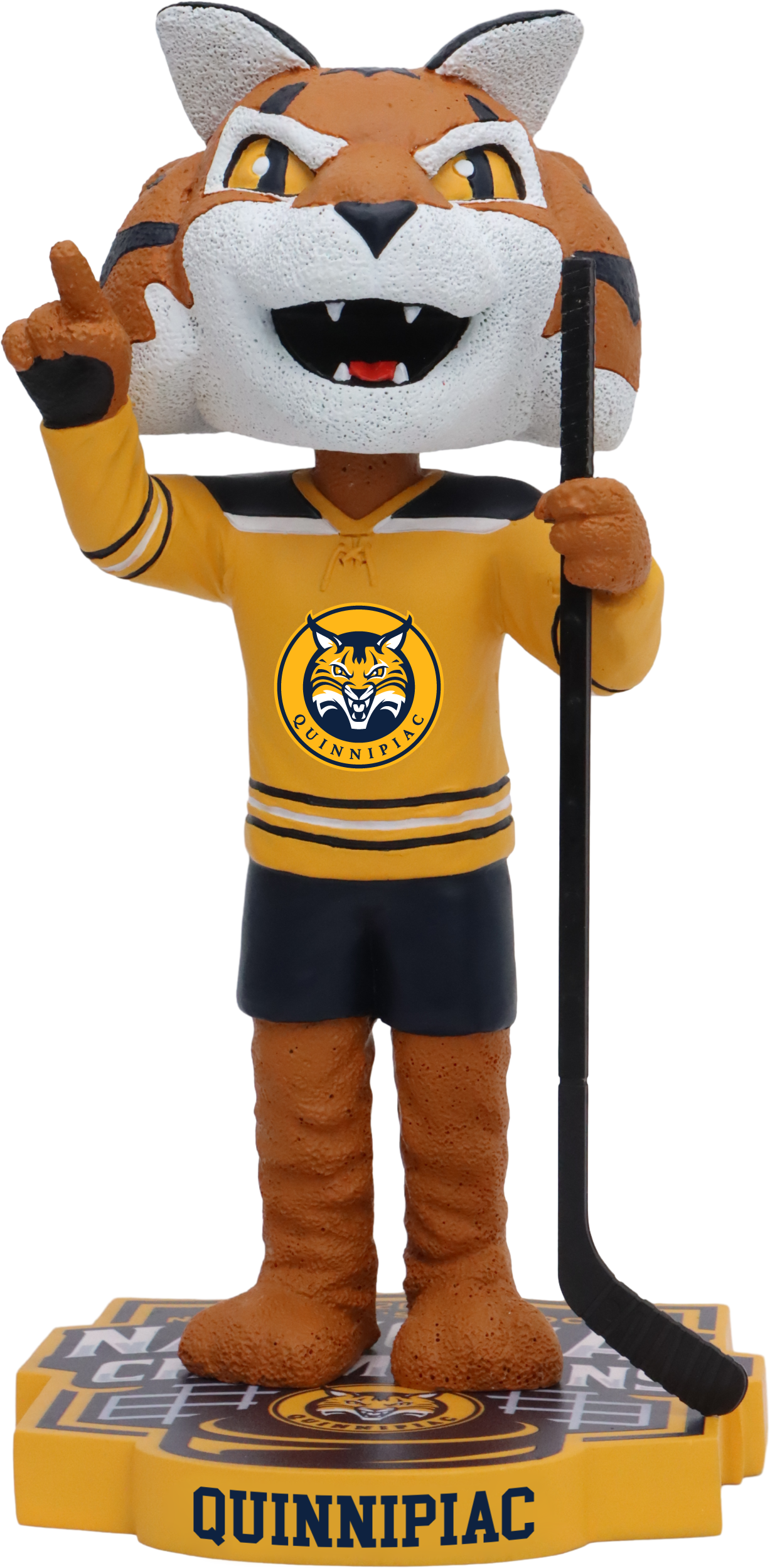 Quinnipiac University 2023 Hockey National Champions Mascot Bobblehead