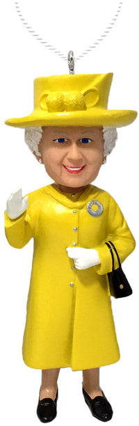 Thumbnail for Queen Elizabeth  Yellow Ornament Bobblehead