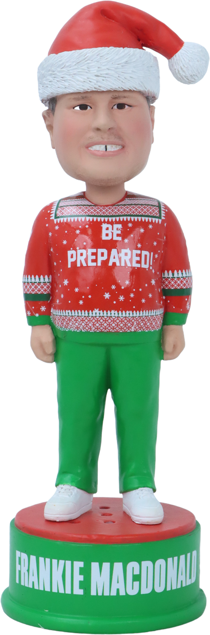 Frankie MacDonald Talking Christmas Bobblehead
