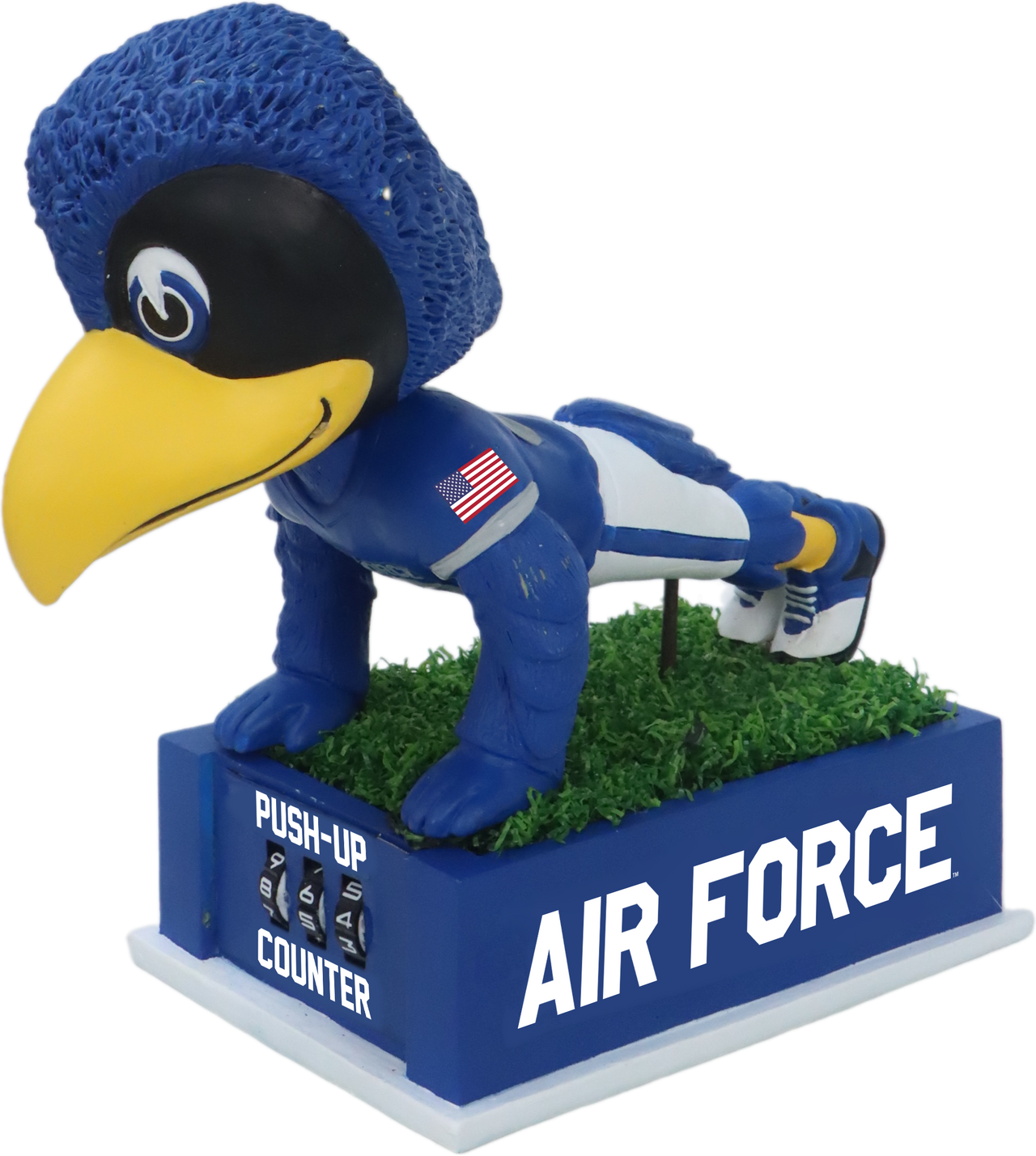Air Force Mascot Push Up Counter Bobblehead