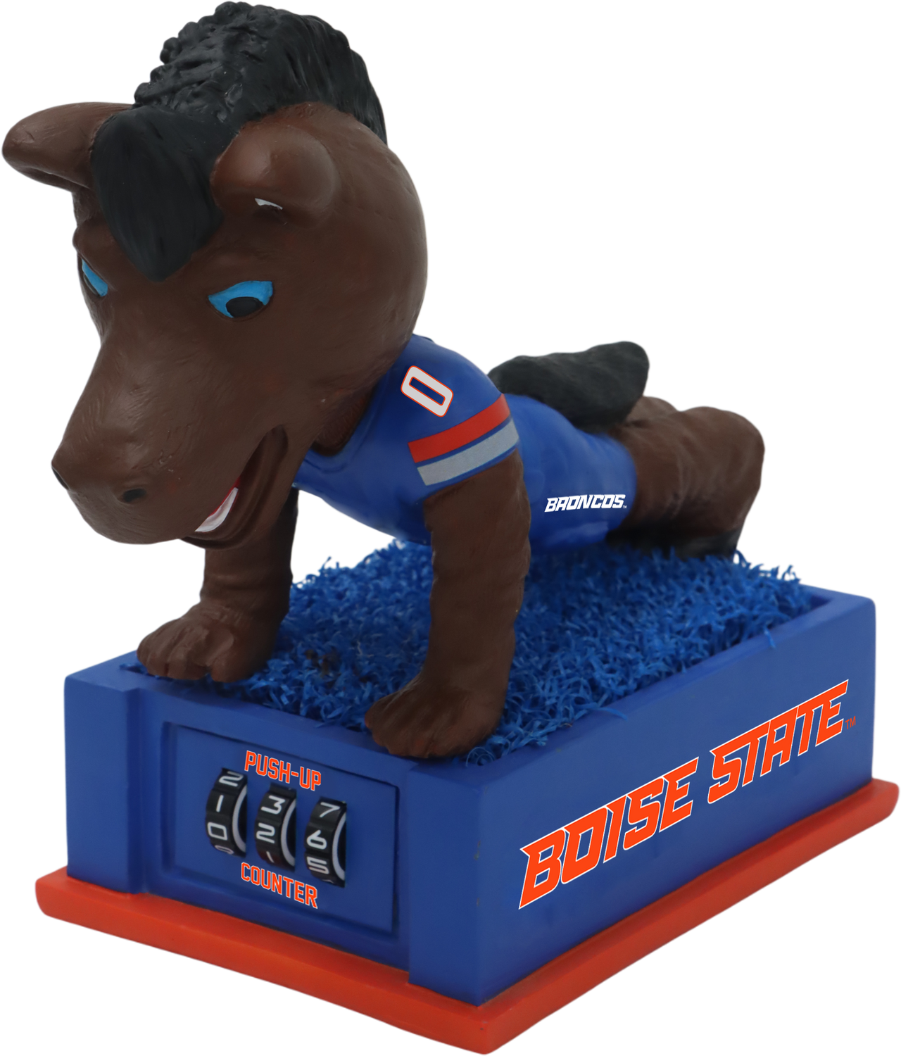 Boise State Mascot Push Up Counter Bobblehead