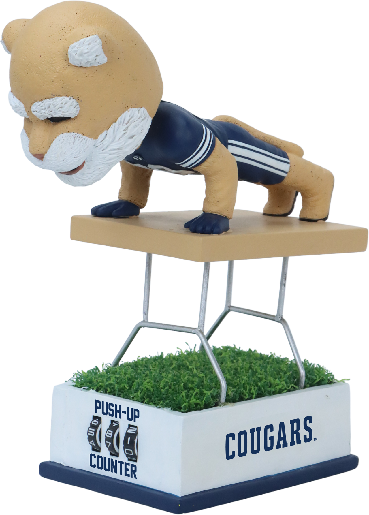 Brigham Young Mascot Push Up Counter Bobblehead