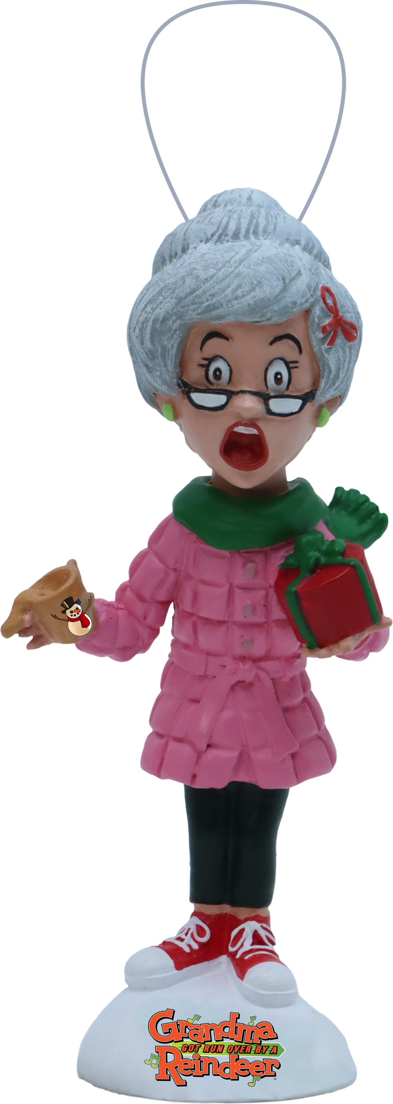 Grandma 4" Ornament Bobblehead
