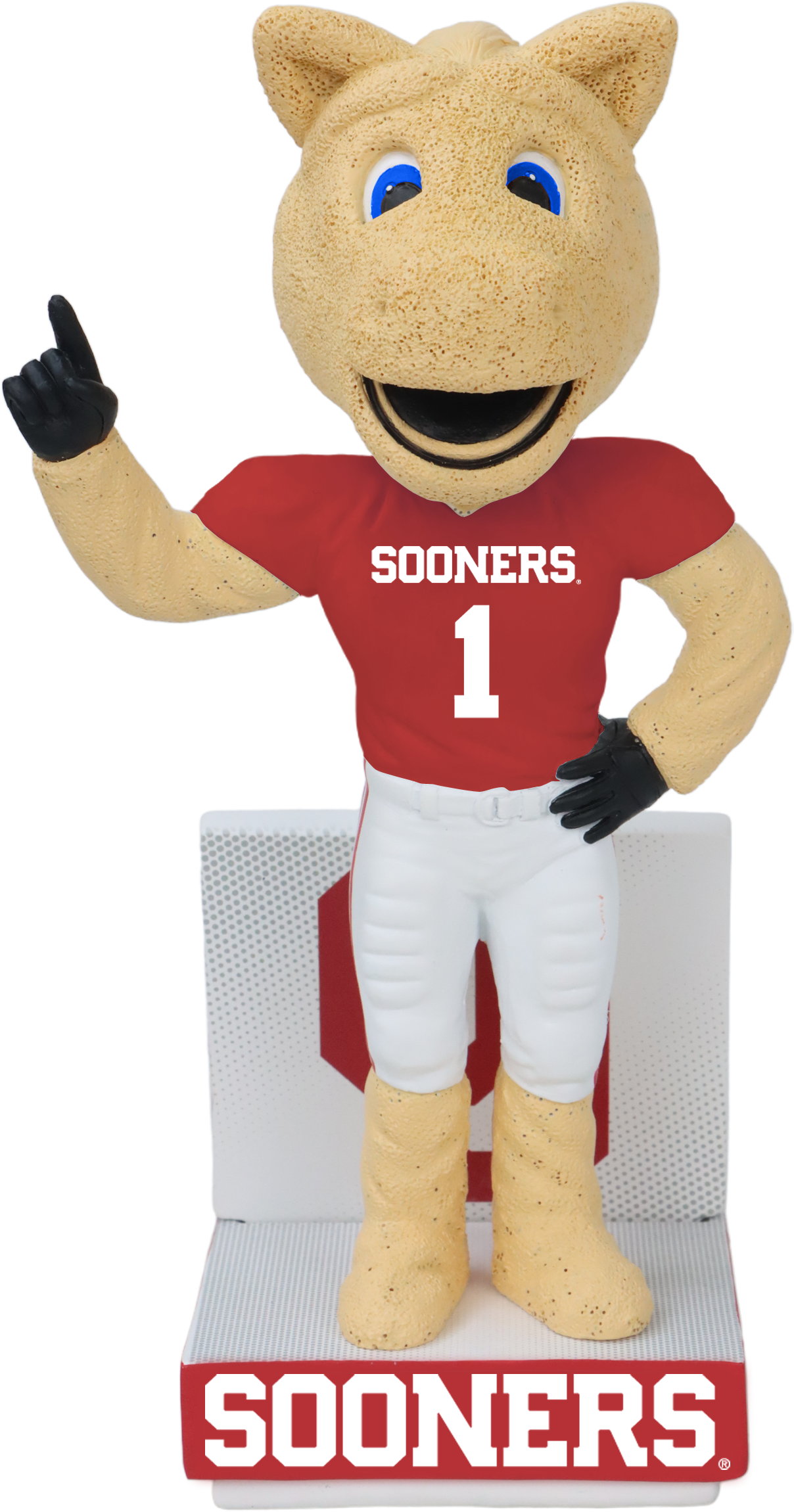 Oklahoma Mascot Red Jersey Bobblehead