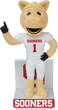 Thumbnail for Oklahoma Mascot White Jersey Bobblehead