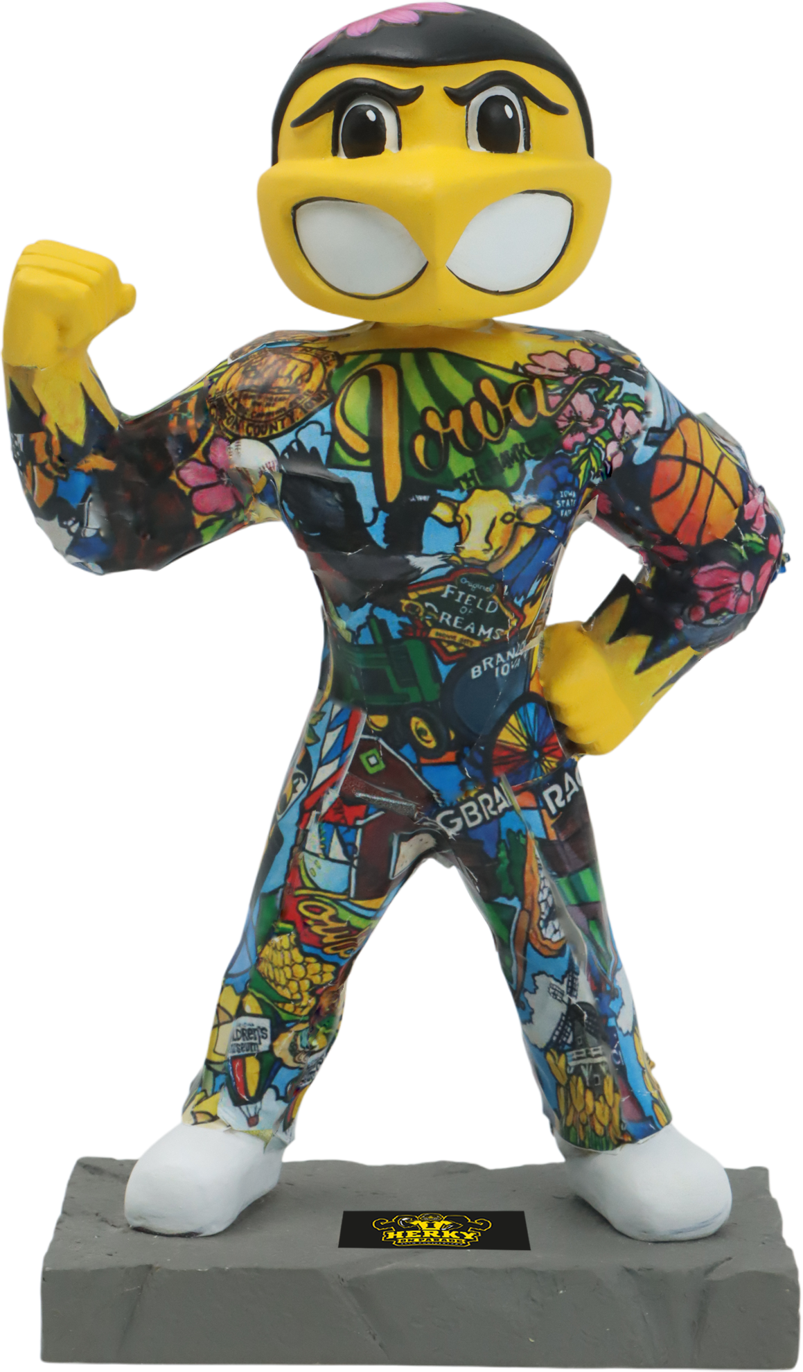 Iowa Herky on Parade - Color Me Herky
